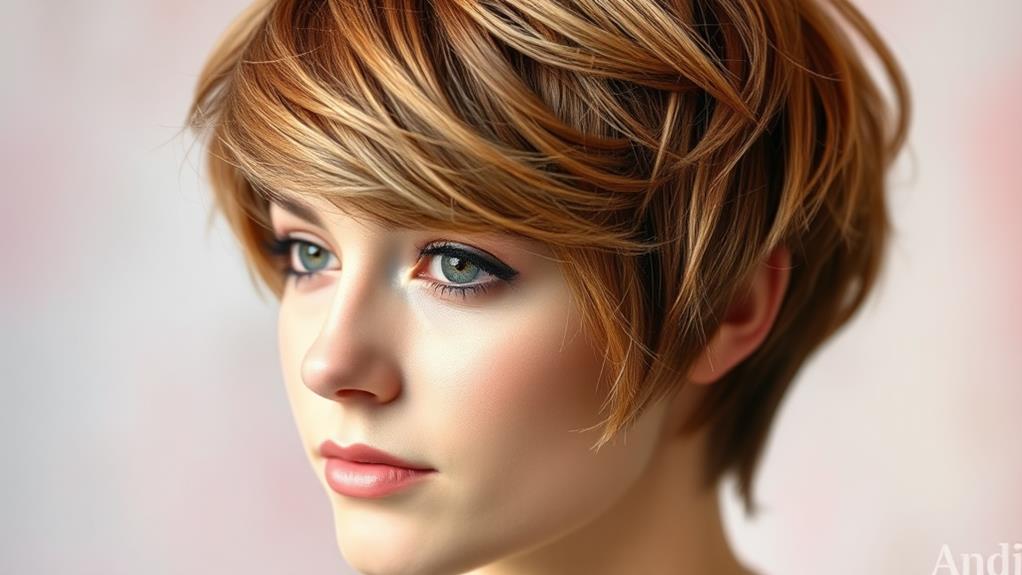 chic textured pixie hairstyle