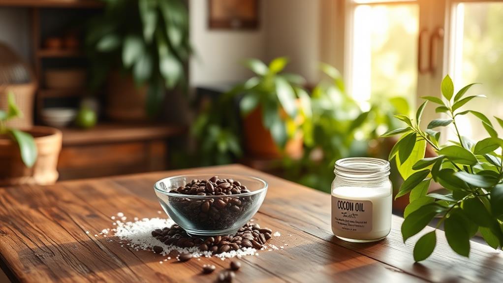 exfoliating coffee sea salt