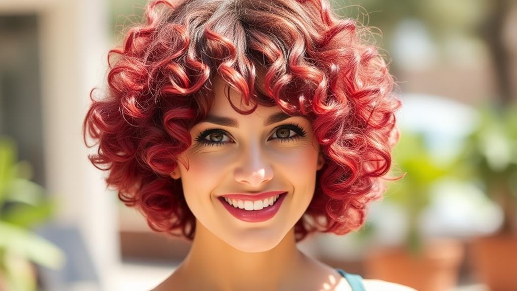 stylish curly short cut