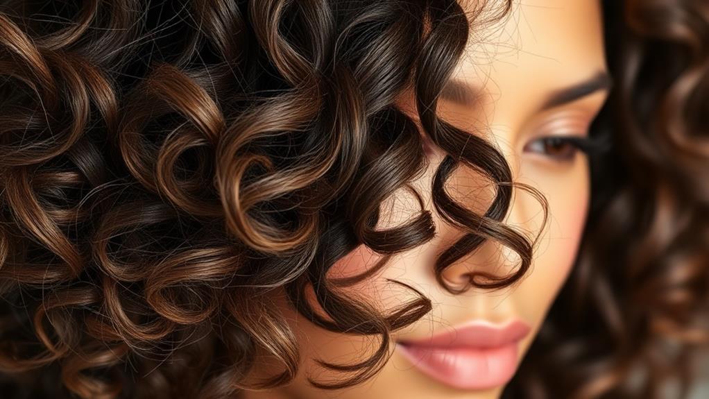 wavy medium textured hair