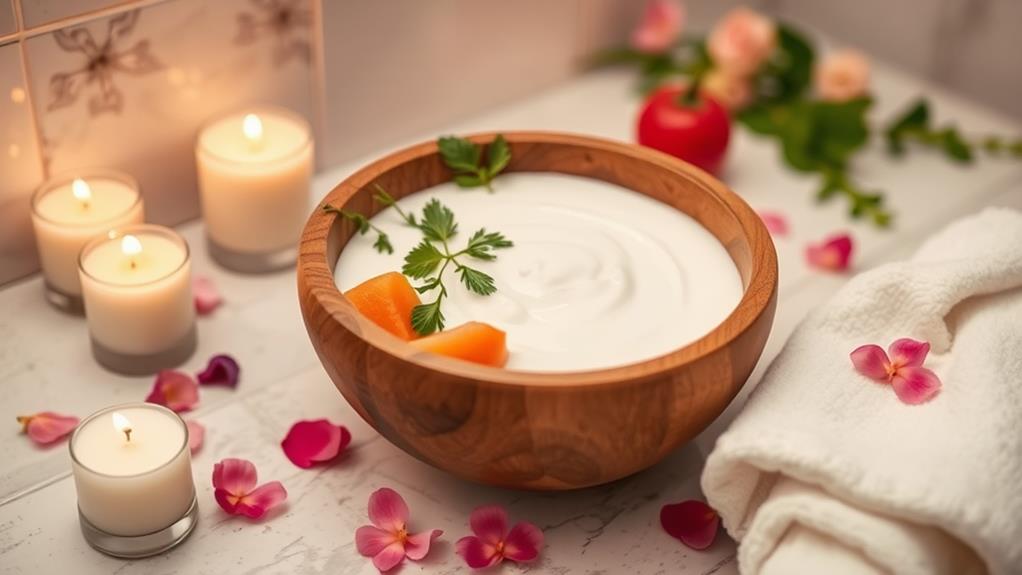 yogurt skincare facial treatment